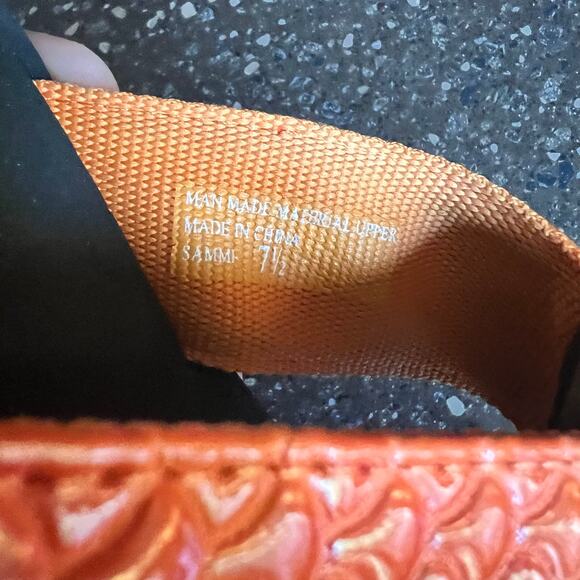 Yellow Box Flip Flops Orange Womens Size 7.5 Casual - Picture 4 of 7